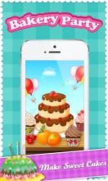 Bakery Party! Cupcake Salon游戏截图1