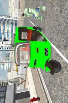 Spider Hero Tuk Tuk Rikshaw drift Parking游戏截图4
