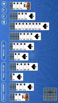 Classic Spider Solitaire游戏截图2