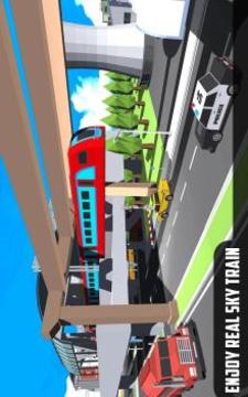 Sky Train Simulator : Elevated Train Driving游戏截图1