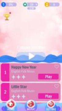 Pink Piano Tiles 2017游戏截图1