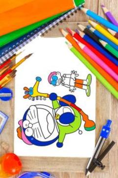 coloring book : Nobita Super Heroes游戏截图2