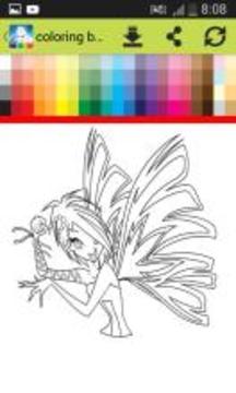 coloring book game for winx游戏截图3