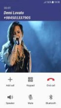 Fake Call Demi Lovato游戏截图2