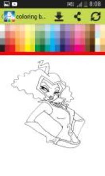 coloring book game for winx游戏截图4