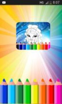 coloring book game for winx游戏截图1