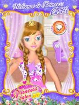 Princess 3D Salon - Girls Game游戏截图1