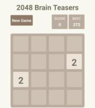 2048 Brain Teasers游戏截图1