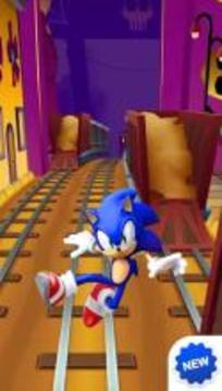 Subway Sonic Run Game游戏截图1