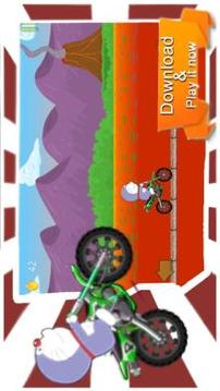 Doramon motorbike hill race climbing游戏截图3