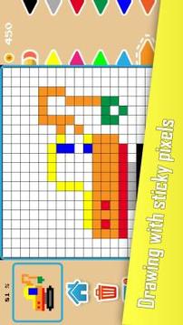 Sticky Pixels - Coloring Book游戏截图2