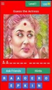 Guess the Bollywood Actress游戏截图1