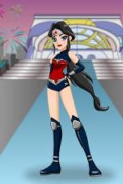 Fashion Super Girls Cat Woman Wonder Woman Cheetah游戏截图1