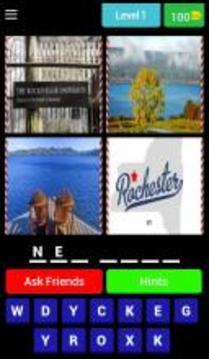 4 Pics 1 Word - US States Quiz游戏截图1