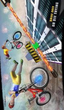 Impossible BMX Crazy Rider Stunt Racing Tracks 3D游戏截图2