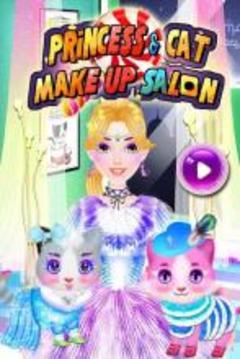 Princess and Cat Make up Salon游戏截图1
