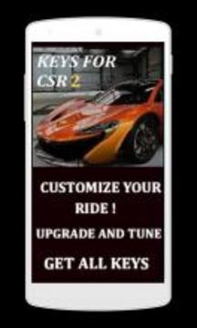 KEYS FOR csr2 Racing游戏截图3