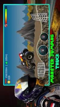 Monster Jumping Truck - Racing游戏截图1