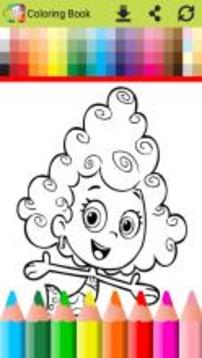 Coloring Game Mermaid Guppies游戏截图5
