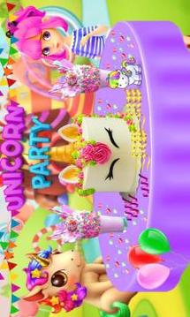 Unicorn Food Party Cake & Ice Cream Slushy游戏截图1