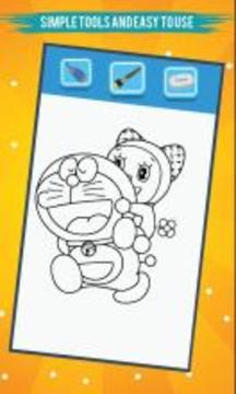 Coloring Pages for Doraaemon游戏截图5