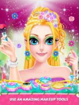 Crazy Flower Girl Makeup and Dressup Salon游戏截图2