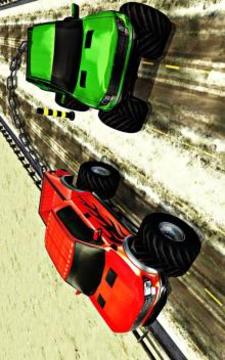 Chained Cars Racing Games Stunt Truck Driver 3D游戏截图5
