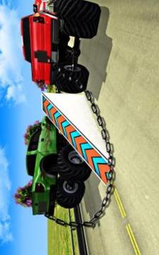 Chained Cars Racing Games Stunt Truck Driver 3D游戏截图4