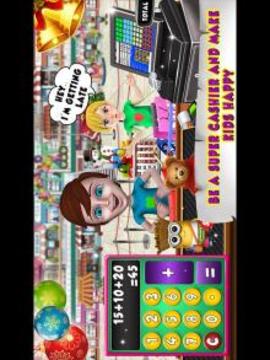 Toy Store Cashier Girl - Kids Cash Register游戏截图4