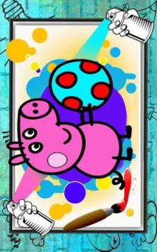 Peepa pig Coloring book游戏截图2