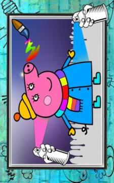 Peepa pig Coloring book游戏截图1