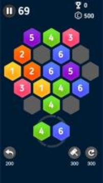 Hexa Merge Legend - block puzzle游戏截图2