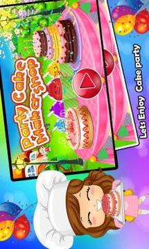 Party Cake Maker Shop - Sweet Cake Party游戏截图1