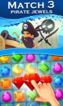 海盗宝石宝藏 - 任务匹配冒险游戏截图1