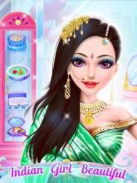 Indian Wedding Girl Makeup游戏截图2