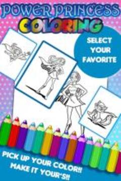 Princess Barbi Coloring Game游戏截图1