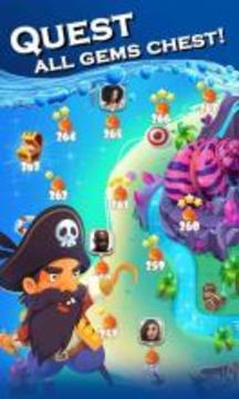 海盗宝石宝藏 - 任务匹配冒险游戏截图3
