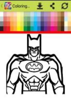 Coloring book for justice heroes游戏截图4