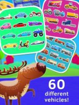 Baby Car Puzzles for Kids Free游戏截图2