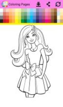 Coloring Book Barbi游戏截图3