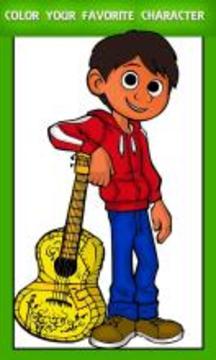 Coloring pages : coco miguel star christmas游戏截图4