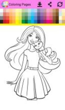 Coloring Book Barbi游戏截图5