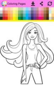 Coloring Book Barbi游戏截图4