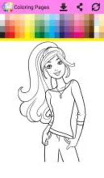 Coloring Book Barbi游戏截图2