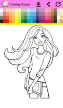 Coloring Book Barbi游戏截图1