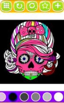 Mandala skull Coloring free book : New Version游戏截图3