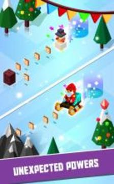 Crossing Santa - Addictive Christmas Skiing game游戏截图4