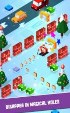 Crossing Santa - Addictive Christmas Skiing game游戏截图2