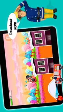 Super Firefighter : Firetruck Hero Sam Game Free游戏截图1