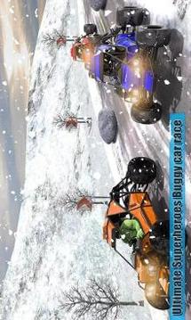 Superheroes Extreme Buggy Race Downhill Car Stunts游戏截图1